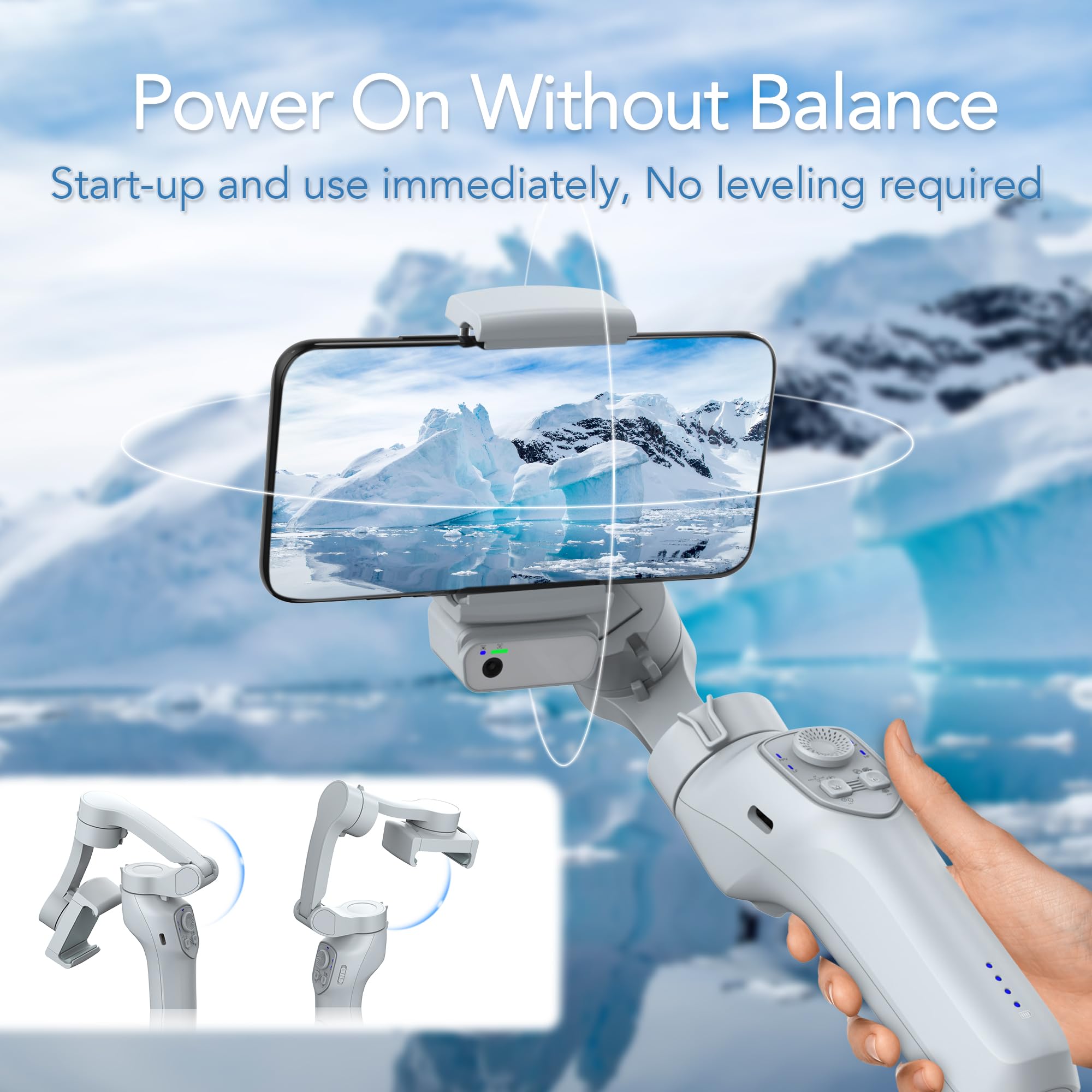 Amazon.com: 3-Axis Phone Gimbal with Magnetic AI Active Tracker